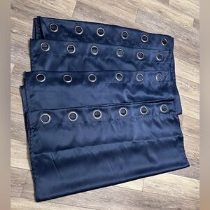 ❤️ 4 pice block out light, heat  82” X 40 “ navy blue curtain